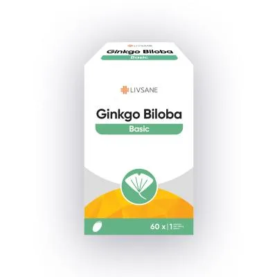 Livsane Ginkgo Biloba Basic 60 mg kapsulas N60