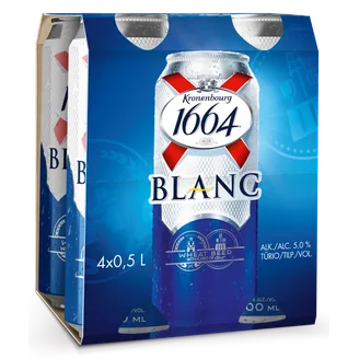 D ALUS KRONENBOURG 1664 BLANC 5% 0.5LX4GAB CAN