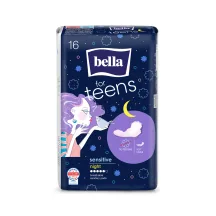 HIGIENISKĀS PAKETES BELLA TEENS SENSITIVE NIGHT 16GAB.