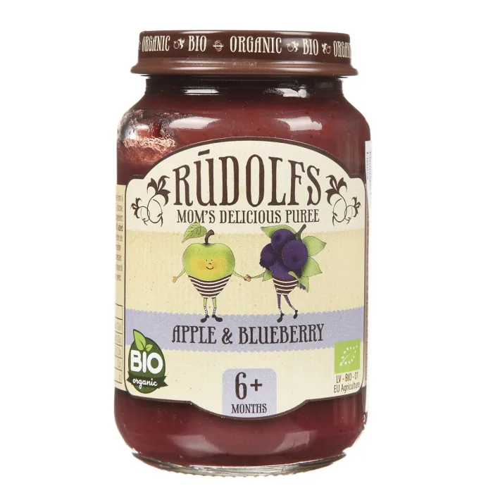 BIEZENIS RŪDOLFS ĀBOLU UN MELLEŅU NO 4 MĒN. BIO 190G