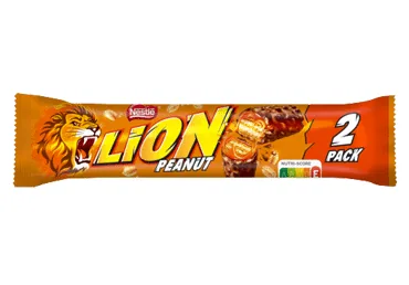 ŠOK.BATONIŅŠ LION PEANUT 2PAKA 62G