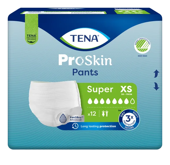 Впитывающие трусы Tena Super XS, 12 шт.