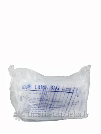 Urīnsavācējsoma 2 l + vārsts, 10 gb.