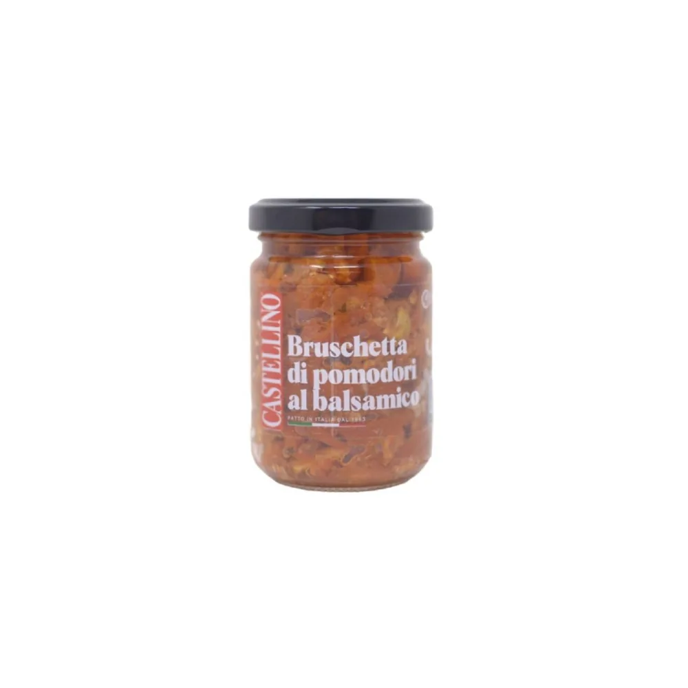 KRĒMS BRUSCHETTA AR TOMĀTIEM UN BALSAMICO ETIĶI, 135G, CASTELLINO