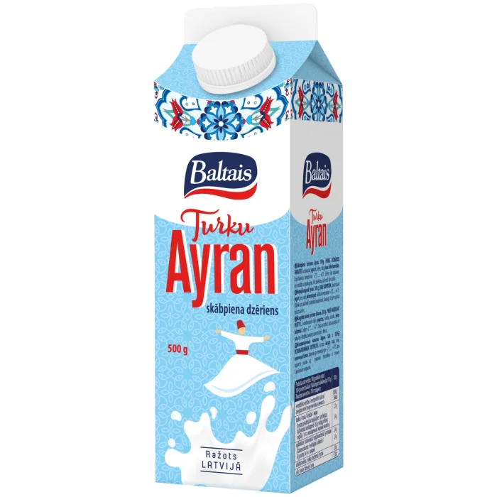 SKĀBPIENA DZĒRIENS BALTAIS AYRAN KLASISKAIS 500G