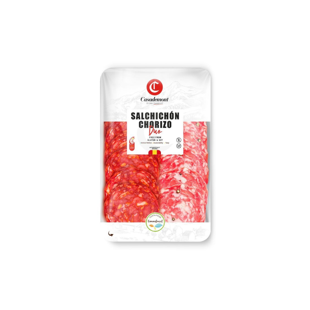 DESA SALCHICHON EXTRA+CHORIZO EXTRA, VĪT., SAGR., 100G, CASADEMONT