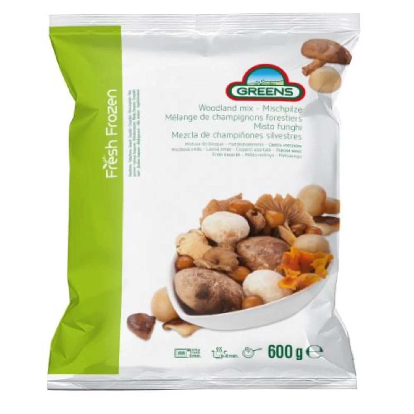 SALDĒTS SĒŅU MAISĪJUMS GREENS, 600G IQF