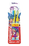 COLGATE LITTLE KIDS' SMILES ZOBU BIRSTES BĒRNIEM (3-5), 2GAB. (DAŽĀDAS KRĀSAS)