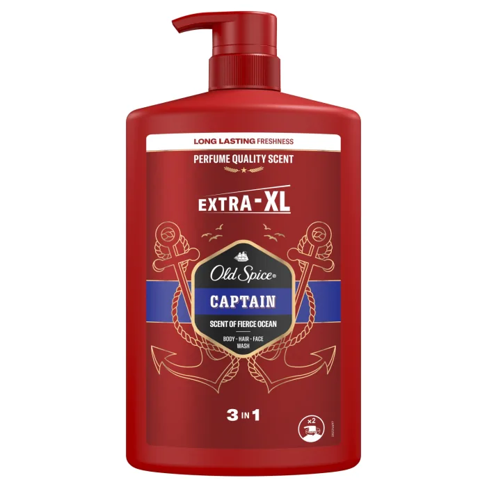 DUŠAS ŽELEJA OLD SPICE CAPTAIN 1000ML