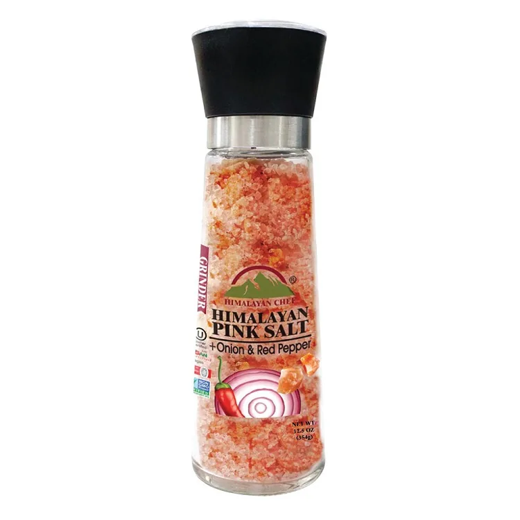 HIMALAJU ROZĀ SĀLS AR KALTĒTIEM SĪPOLIEM HIMALAYAN CHEF, 326G