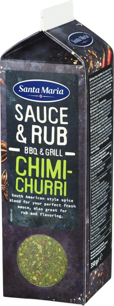 BBQ MĒRCES & MARINĀDES GARŠVIELU MAISĪJUMS ČIMIČURI 350G, SANTA MARIA