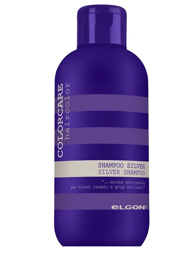 Elgon Colorcare šampūns pret dzeltenīgu matu nokrāsu silver shampoo PH 6, 300 ml