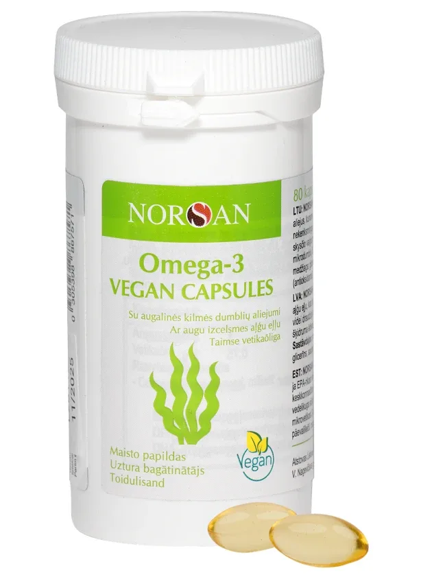 Norsan Omega-3 vegan, 80 kapsulas