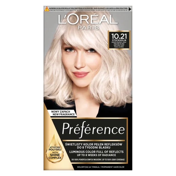 MATU KRĀSA LOREAL PREFERENCE NR.2 10.21 STOCKHOLM 1GAB.