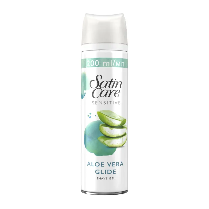 SKŪŠANĀS ŽELEJA GILLETTE SATIN CARE SENSITIVE SKIN AR ALVEJU 200ML