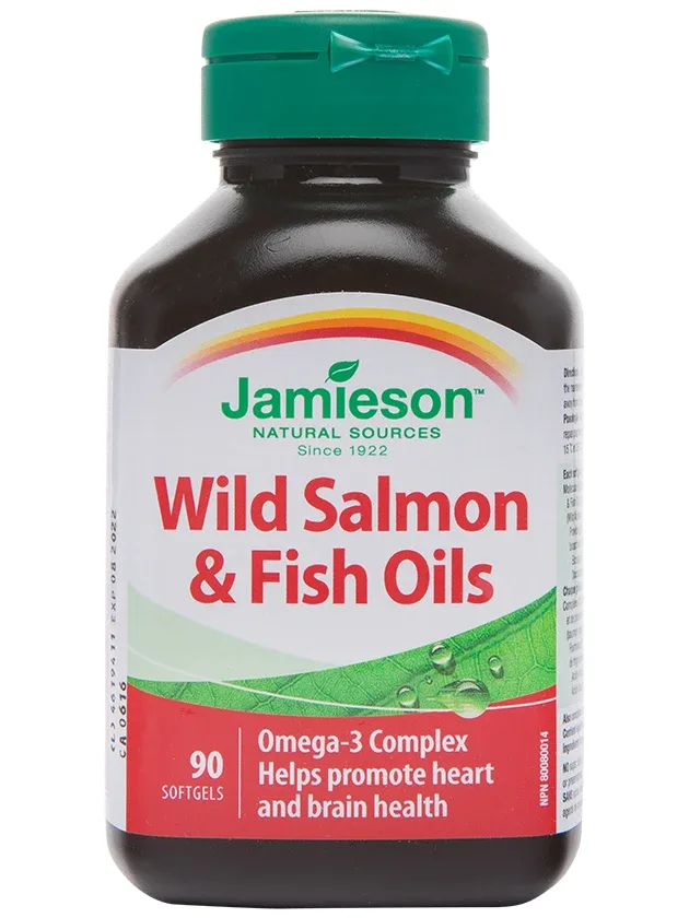 Jamieson Salmon Oil 1000 mg lašu eļļa, 90 kapsulas