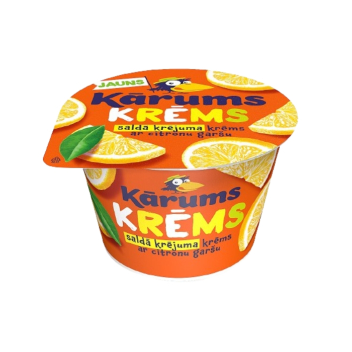 SALDĀ KRĒJUMA KRĒMS KĀRUMS AR CITRONU GARŠU 150G