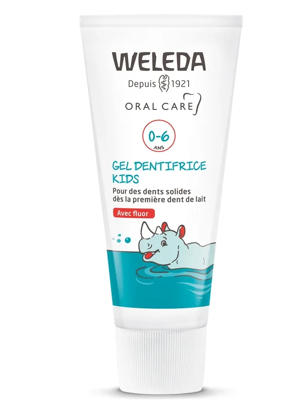 Weleda Kids zobu pasta bērniem 0-6 g.V.ar fluoru, 50 ml