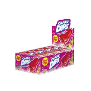 KARAMELE CHUPA CHUPS CRAZY DIPS STRAWBERRY 14G