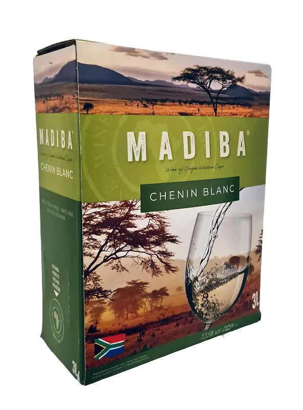 Baltvīns Madiba Chenin Blanc, sauss, 12,5%-13,5%, bib, 3 l