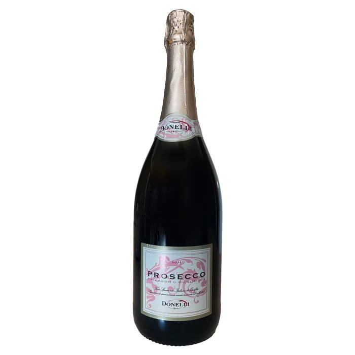 Rozā dzirkstošais vīns prosecco Donelli 11,5% 1,5 l