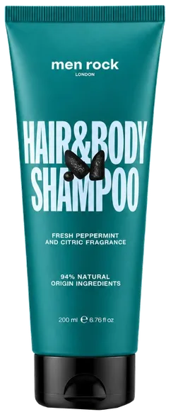 Men Rock Hair & Body šampūns, 200 ml