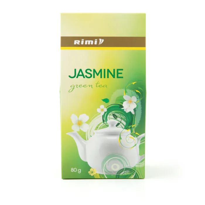 TĒJA ZAĻĀ RIMI AR JASMĪNU ZIEDIEM 80G