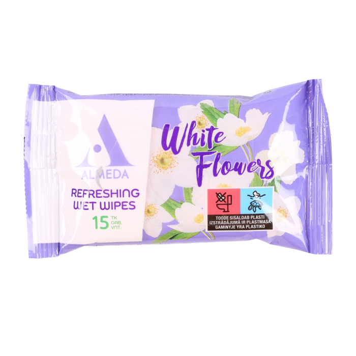 ATSVAIDZINOŠĀS SALVETES ALMEDA 15GAB