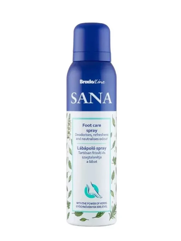 Bradoline Sana dezodorējošs kāju kopšanas sprejs augu spēks, 150 ml