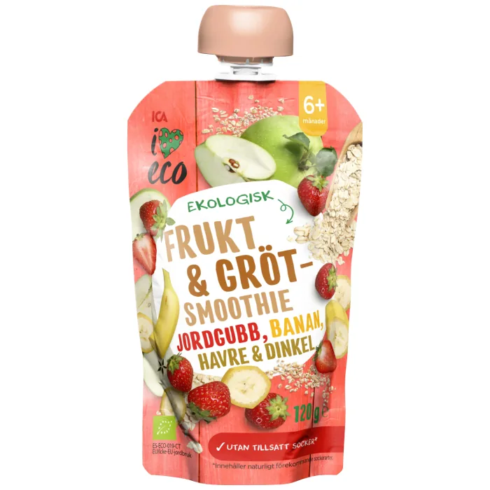 BIEZENIS AR PUTRU I LOVE ECO AR ZEMENĒM UN BANĀNIEM 120G