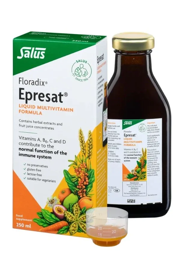Floradix Epresat multivitamīni, 250 ml