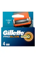 GILLETTE FUSION5 PROGLIDE POWER SKUVEKĻA KASETNES, 4GAB.
