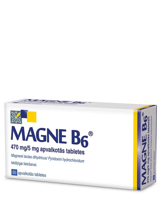 Magne B6 (magnijs B6), 60 tabletes