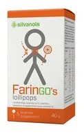SILVANOLS FARINGO’S LOLLIPOPS SMILTSĒRKŠĶU LEDENES AR C VITAMĪNU, 5GAB.