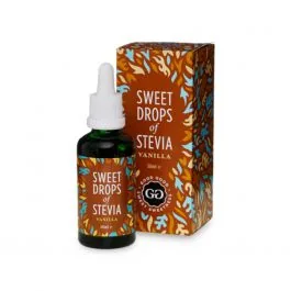 DABĪGS SALDINĀTĀJS PILIENOS VANIĻAS SWEET DROPS OF STEVIA 50ML