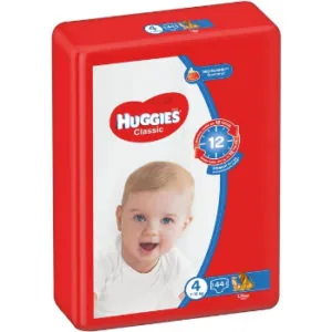 AUTIŅBIKKSĪTES HUGGIES CLASSIC JP 4 7-18KG 44GB