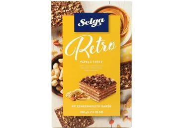 VAFEĻU TORTE RETRO SELGA 350G