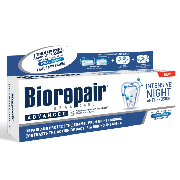 ZOBU PASTA BIOREPAIR INTENSIVE NIGHT INTENSĪVAI EMĀLIJAS ATJAUNOŠANAI 75ML