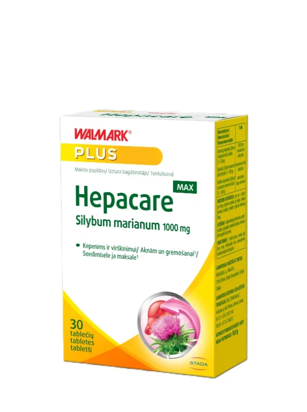 Walmark Hepacare Max Silybum marianum 1000 mg tabletes, 30 gb.