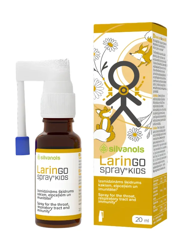 Silvanols Laringospray Kids Sprejs, 20 ml