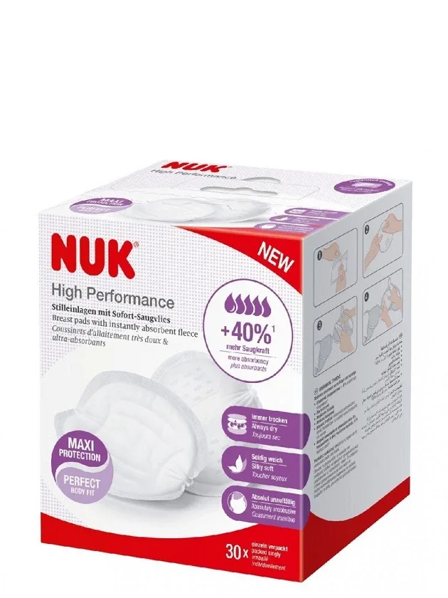 Nuk krūšturu ieliktņi high perfomance, 30 gb.