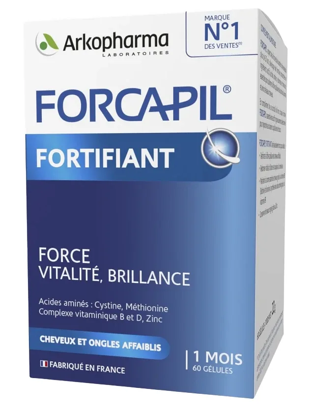 Forcapil Fortifiant kapsulas matiem un nagiem, 60 gb.