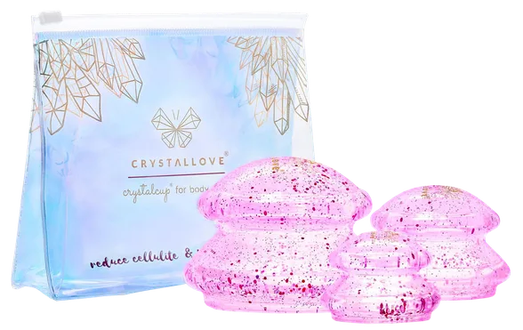 Crystallove Pink Crystalcup For body komplekts, 1 gab.