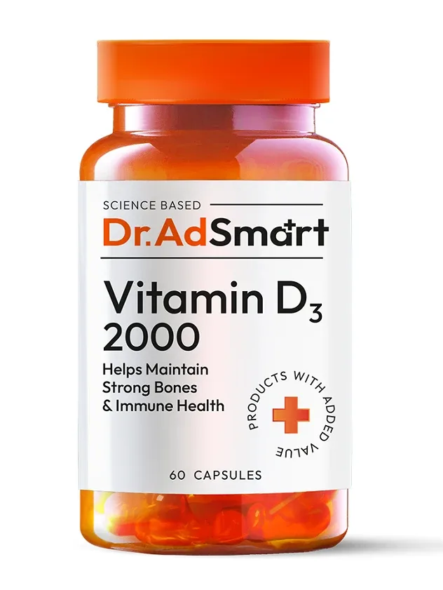Dr. Ad Smart Vitamin D3 2000 kapsulas, 60 gb.