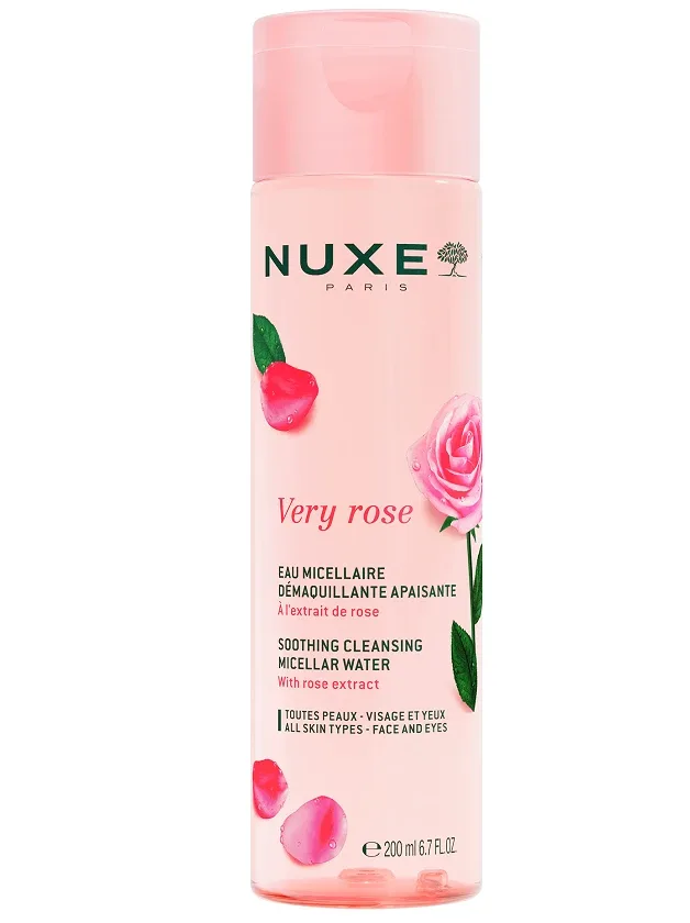 Nuxe Very Rose nomierinošs attīrošs micelārais ūdens, 200 ml