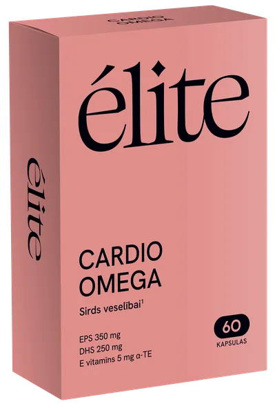 Elite Cardio Omega kapsulas, 60 gab.
