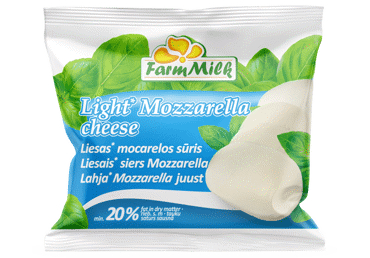 MOZZARELLA SIERS FARM MILK LIGHT 20% 125G