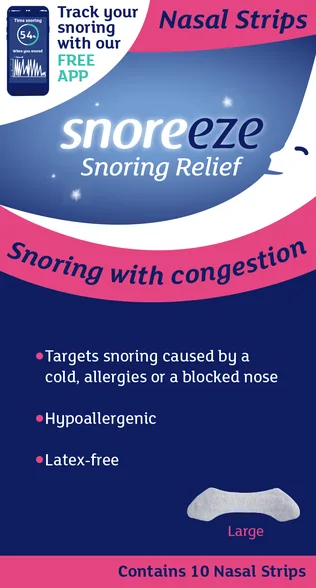 Полоски для носа Snoreeze L, 10 шт.