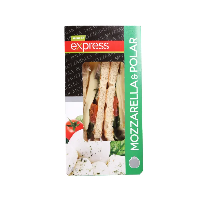 SVIESTMAIZE RIMI POLĀRĀ AR MOZZARELLA SIERU UN ĶIRŠU TOMĀTIEM 160G