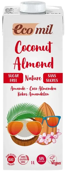 Ecomil Nature Coconut Almond, sugar free dzēriens, 1000 ml